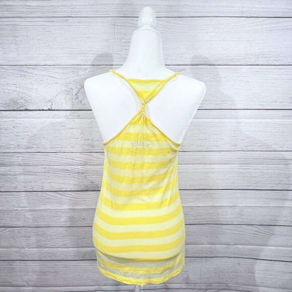 Nollie Tank | Yellow Striped | Racer Back | Size Large | Y2K | Lightweight - Picture 4 of 10